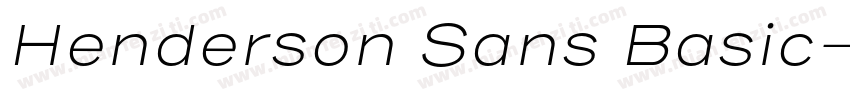Henderson Sans Basic字体转换